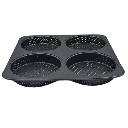 MOLDE HAMBURGUESAS 4 CAVIDADES 28 X 28 X 2.5 CM 435 G