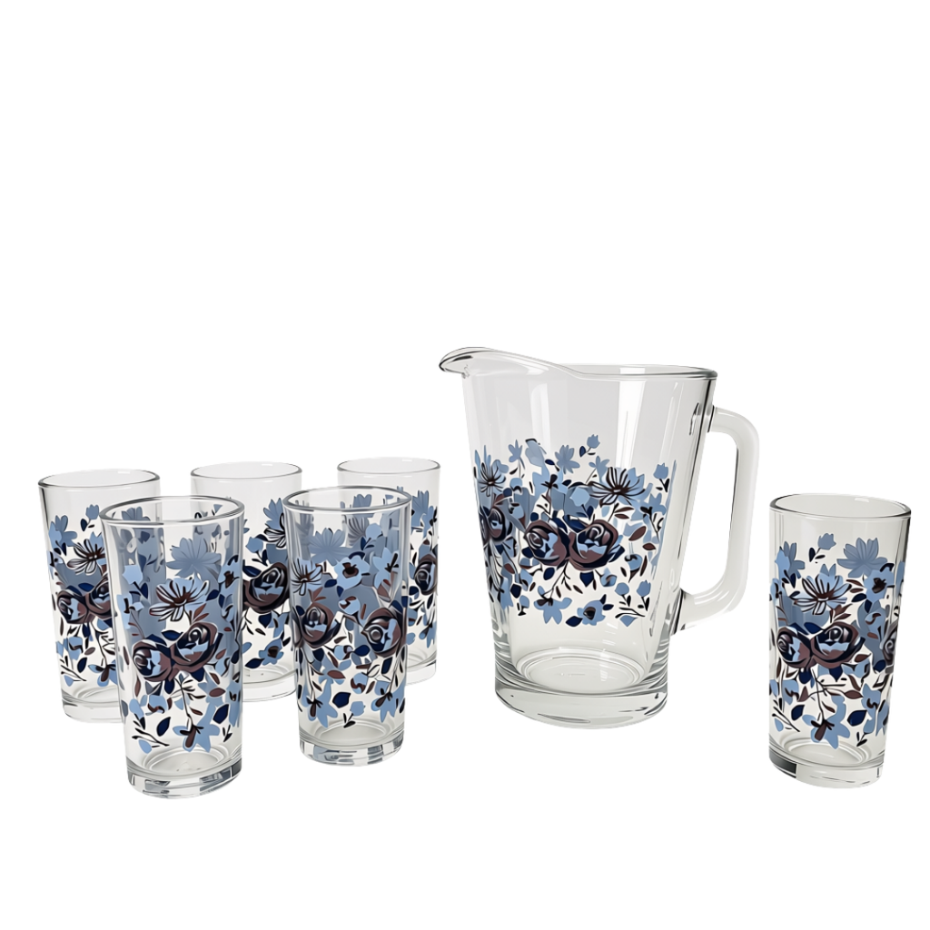 JUEGO DE AGUA 7 PZ. FLOR TITA