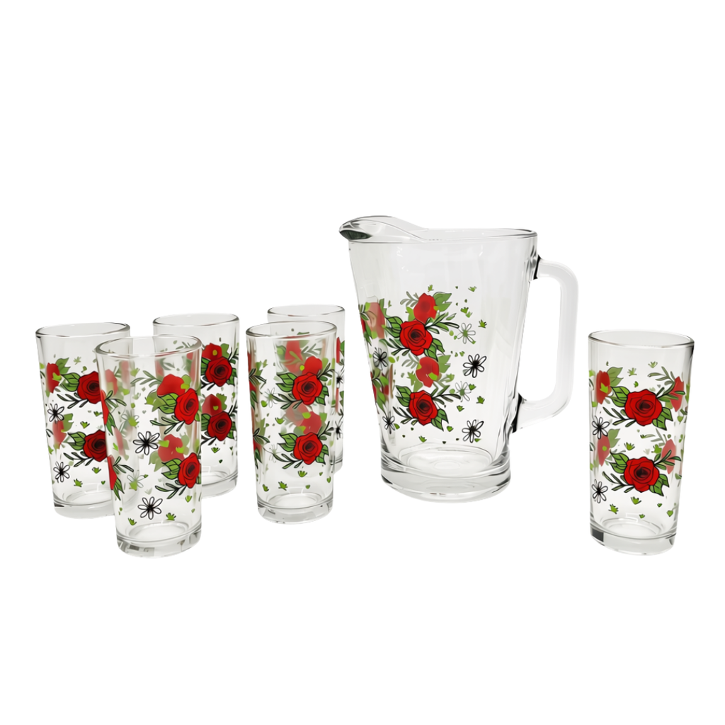 JGO DE AGUA 7 PZ ROSAS ROJA 1