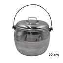 JUEGO DE 5 OLLAS ABOMBADAS 16-18-20-22-26 CMS