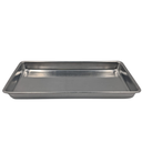 MOLDE RECTANGULAR BAJO DE ALUMINIO PARA PASTEL  25CM X 14CM X 2.5CM   