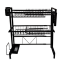 ESCURRIDOR PARA PLATOS NEGRO DE DOBLE ALTURA 55 X 27 X 60-95 CM