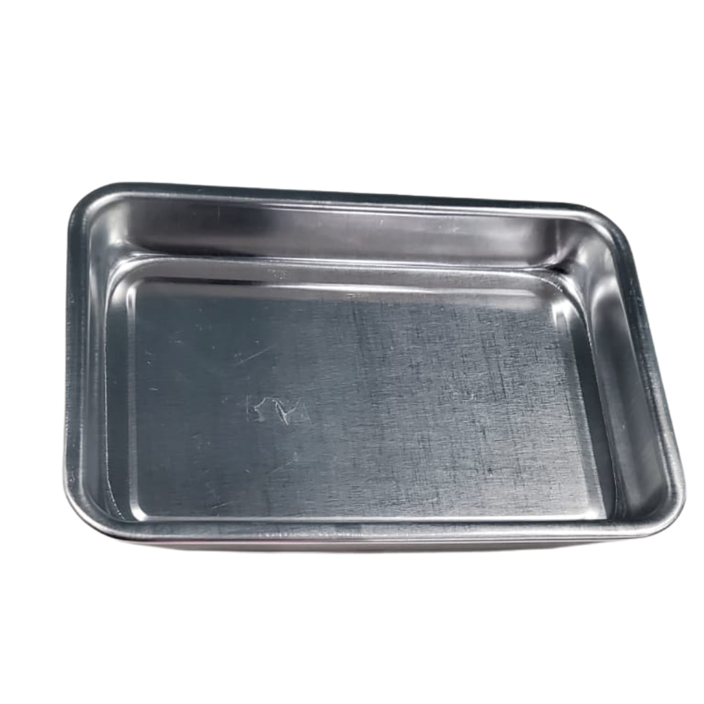 CHAROLA RECTANGULAR DE ALUMINIO 22 X 15 X 3.2 CM