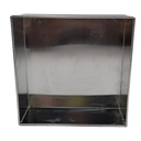 MOLDE CUADRADO 9" RECTO ALUMINIO PARA PASTEL  23.3 X 23.3 X 8.5 CM