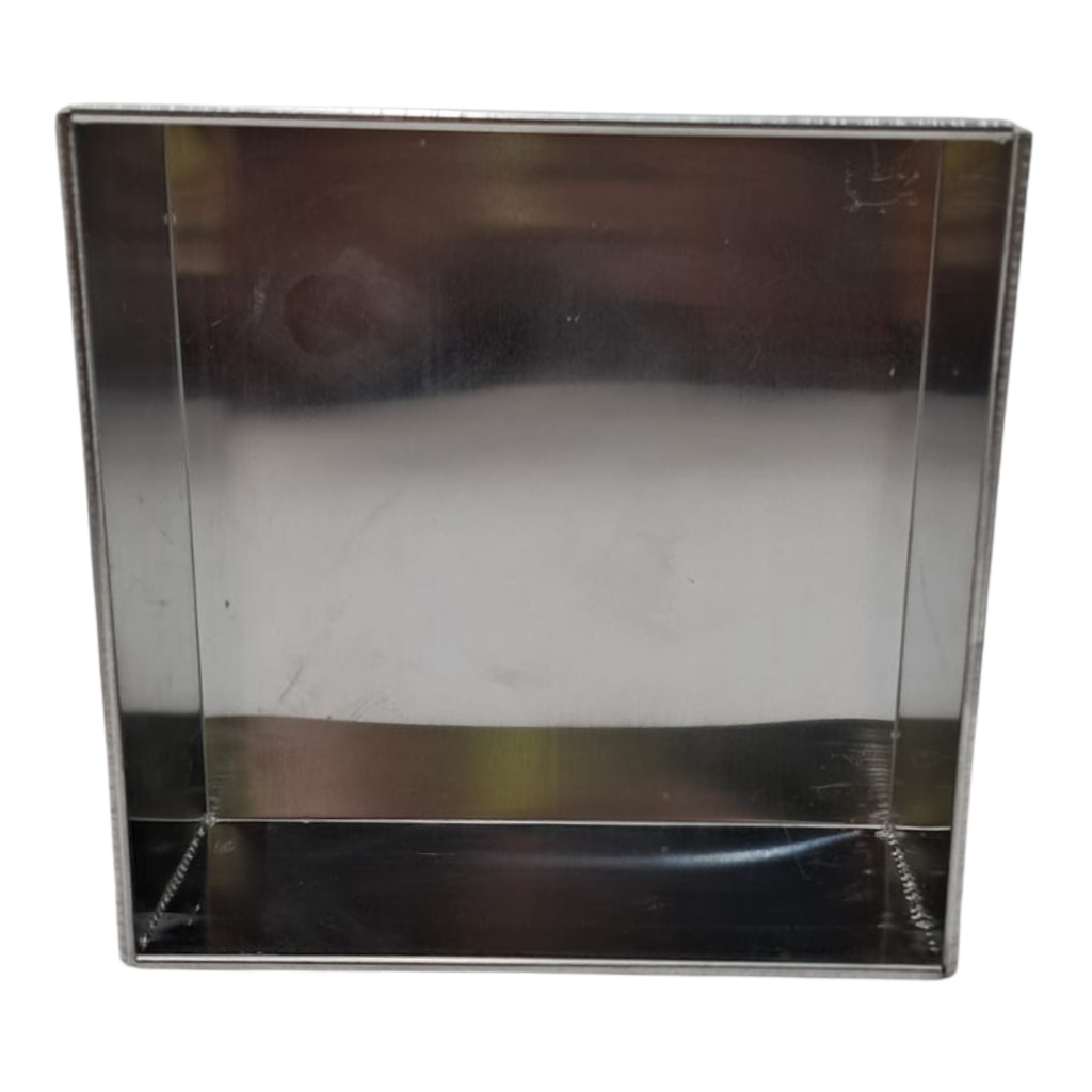 MOLDE CUADRADO 8" RECTO ALUMINIO PARA PASTEL  20.5 X 20.5 X 8.5 CM