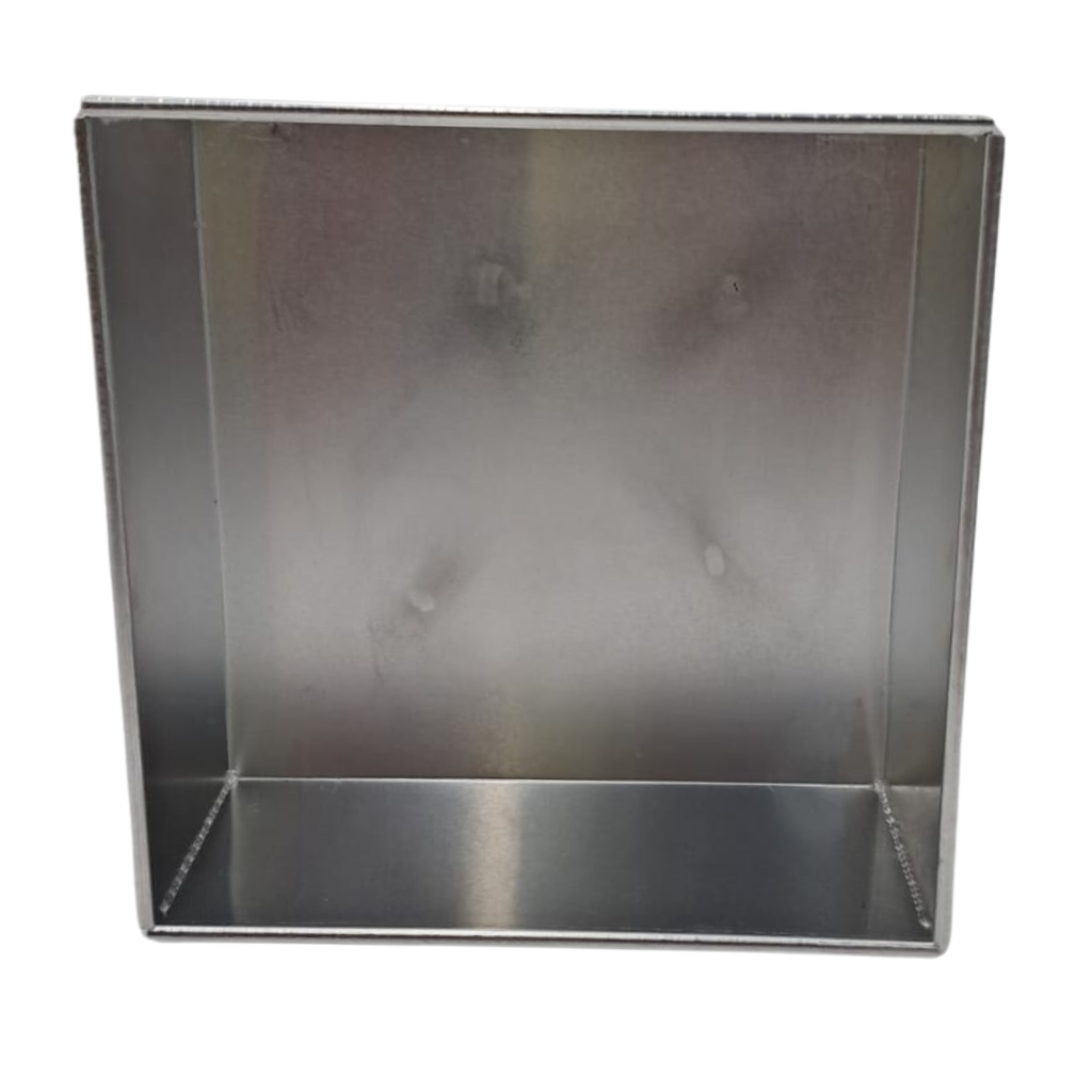 MOLDE CUADRADO 7" RECTO ALUMINIO PARA PASTEL  18.3 X 18.3 X 8.5 CM