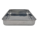 MOLDE RECTANGULAR BAJO DE ALUMINIO PARA PASTEL  20CM X 15CM X 3.0CM  