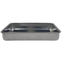 MOLDE RECTANGULAR BAJO DE ALUMINIO PARA PASTEL  20CM X 15CM X 3.0CM  