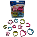 SET DECORADOR DE GALLETAS 12 PIEZAS CON 4 FIGURAS