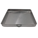 CHAROLA CUADRADA CON ASAS ALUMINIO PARA PASTEL 12" MEDIDAS 30 CM X 30 CM X 3.2 CM