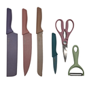 JUEGO DE CUCHILLOS CERAMICA COLORES