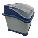 ESCURRIDOR DE PLASTICO PRACTICO BITONO CON TAPA 46.5x37x35.5cm