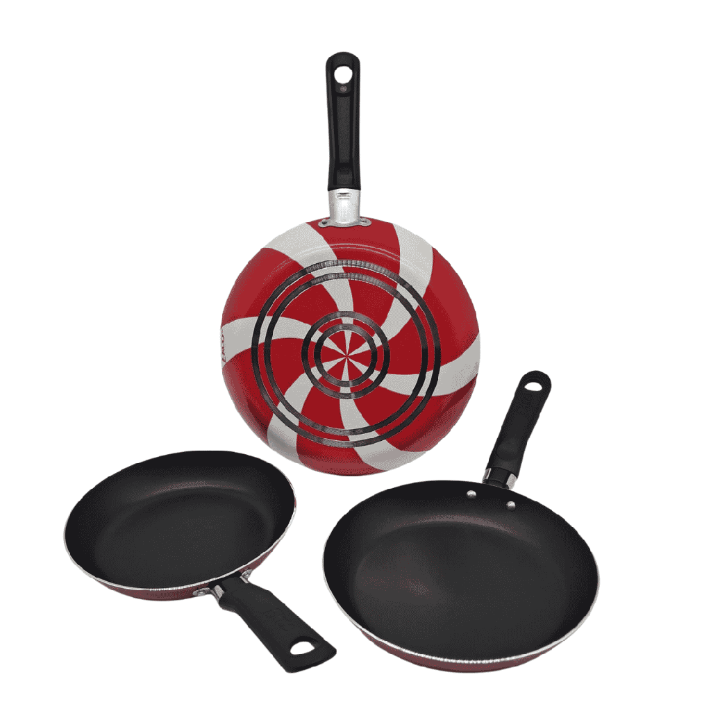 JUEGO DE SARTENES 18/20/24 1.35MM CARAMELO MARCA ECKO
