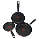 JUEGO DE SARTENES  ROJO T-FAL 20-24-26 CM 9083