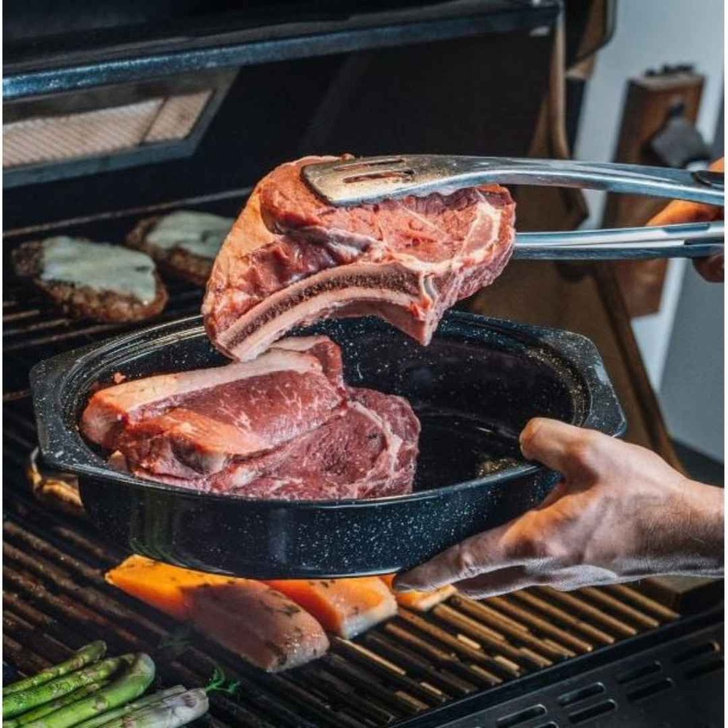 ASADOR OVALADO OR 13 NEGRO DIRECTO JASP A