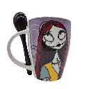 JUEGO DE 2 TARROS DE CERAMICA CON CUCHARA A NIGHTMARE JACK
