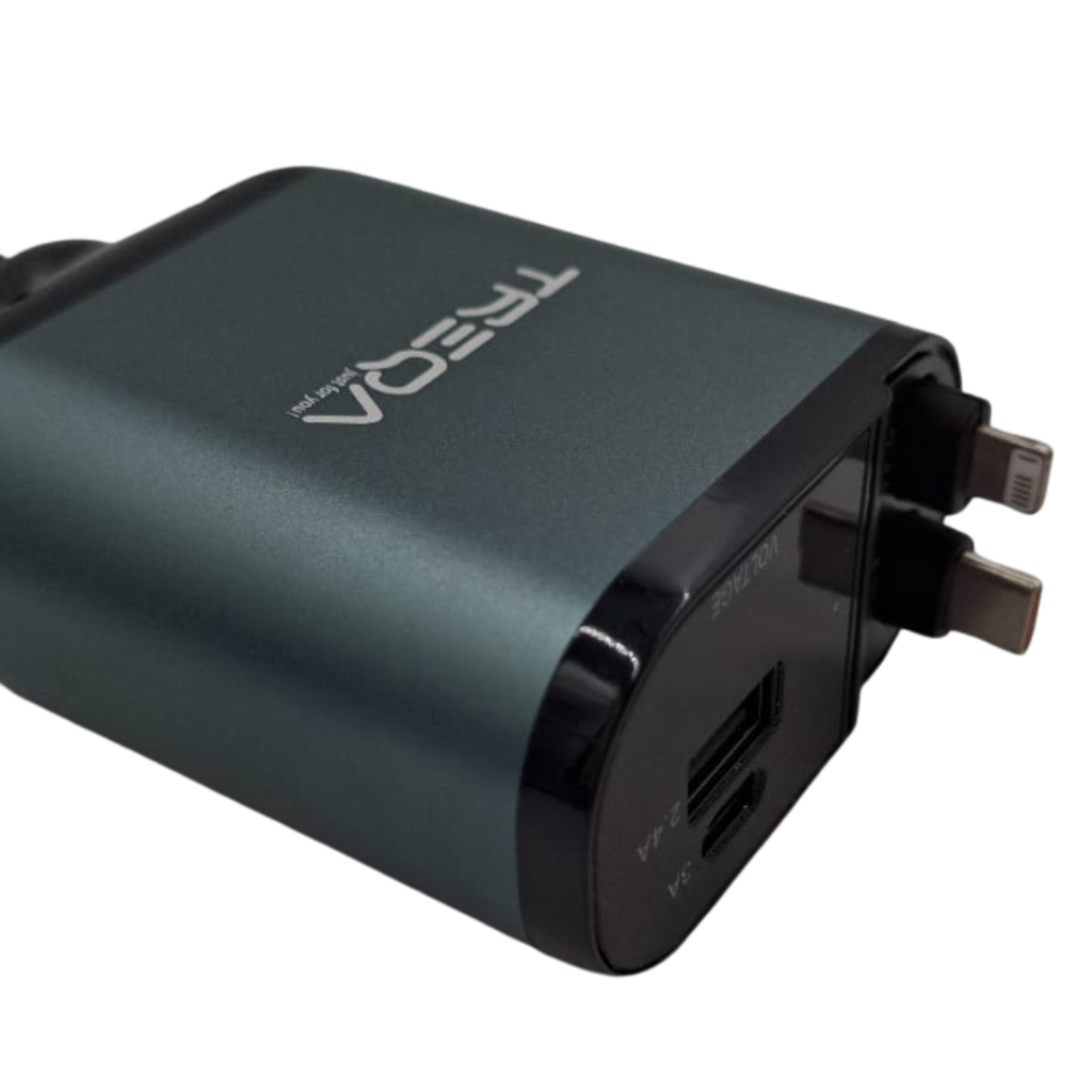 CARGADOR PARA AUTO TREQA CC-329