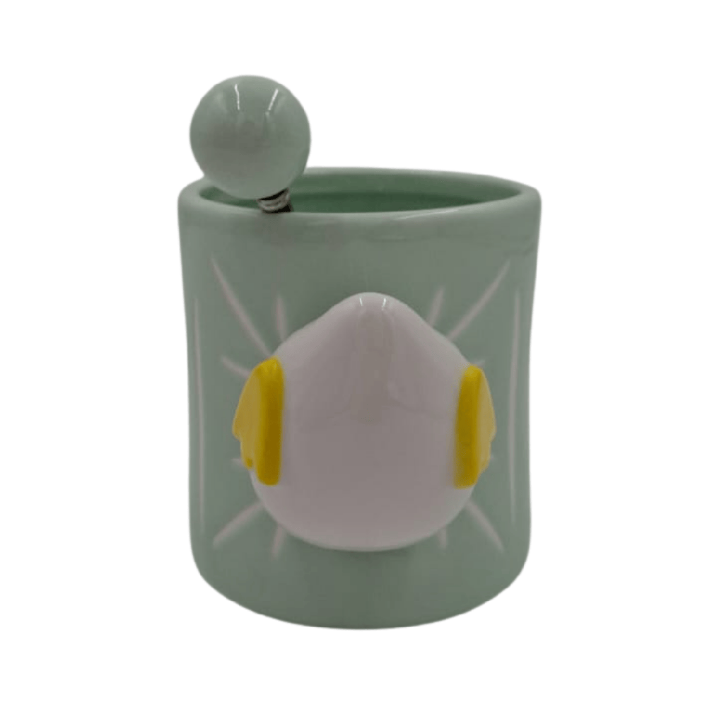 TAZA AZUL PATO 12 X 9.5 CM