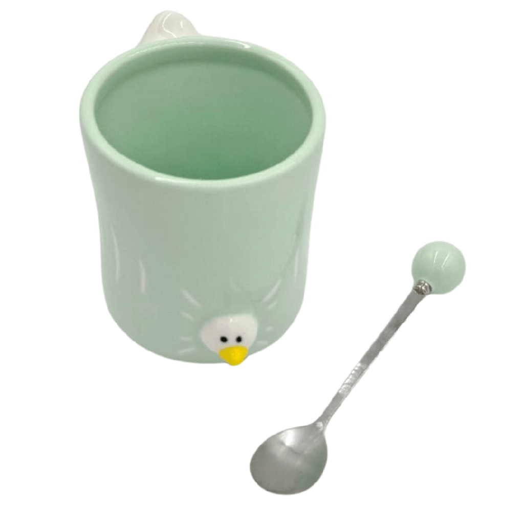 TAZA AZUL PATO 12 X 9.5 CM