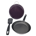 JUEGO DE SARTEN ALUMINIO CINSA ESENCIAL 24CM Y COMAL 26CM 1.3MM CON ESPATULA