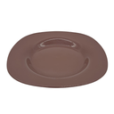 PLATO TRINCHE CUADRADO 23CM TAUPE