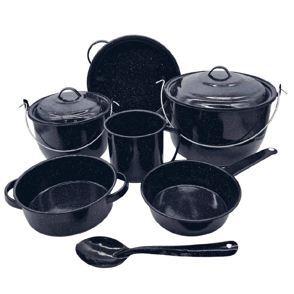 BATERIA IXCHEL 9 PIEZAS AZUL JASP TRES