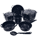 BATERIA IXCHEL 9 PIEZAS AZUL JASP TRES