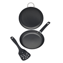 JUEGO DE SARTEN ALUMINIO CINSA ESENCIAL 24CM Y COMAL 26CM 1.3MM CON ESPATULA