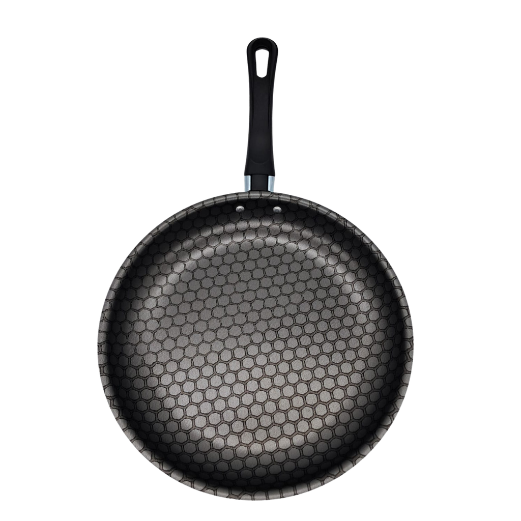 SARTEN ALUMINIO 24 CMS AHORRADOR 1.1 MM AZUL C/THERMOCELL NEGRO