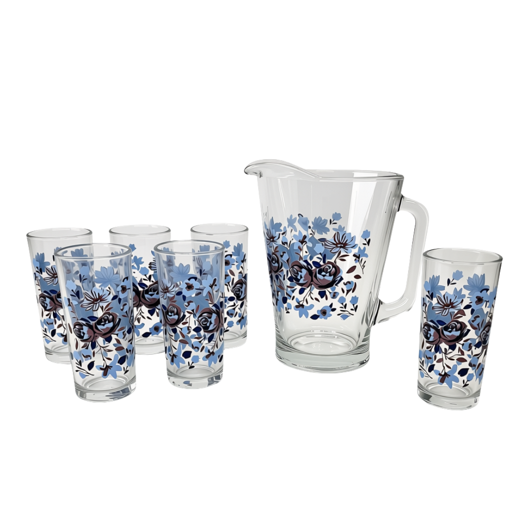 JUEGO DE AGUA 7 PZ. FLOR TITA