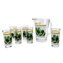 JUEGO DE AGUA 7 PZ. LIMONES