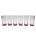JGO DE 6 VASOS IGLÚ ATOM ROJO