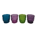 JGO 4 VASOS PRISMA COLORS