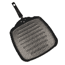 COMAL CON GRILL ALUMINIO 28 CMS ROJO 206C CON ANTIADHERENTE THERMOCELL NEGRO MARCAS  CINSA