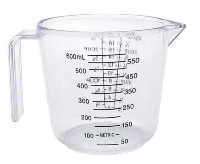 JARRA ACRILICO DE PLASTICO 600 ML