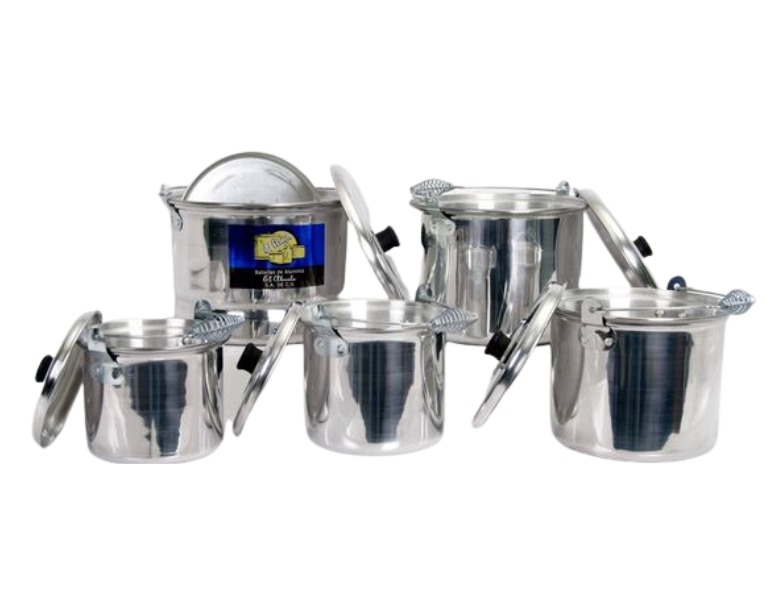 JUEGO DE 5 OLLAS NATURAL LINEA HOGAR C5