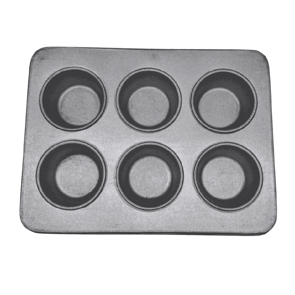 MOLDE CUPCAKES 6 CAVIDADES 20 X 30 ZINTROALUM