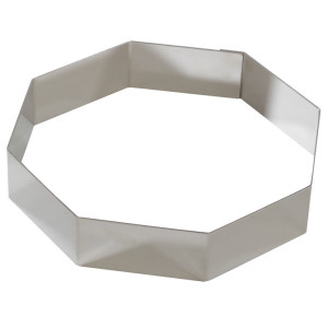 MOLDE MOUSSE ACERO INOXIDABLE OCTAGONO