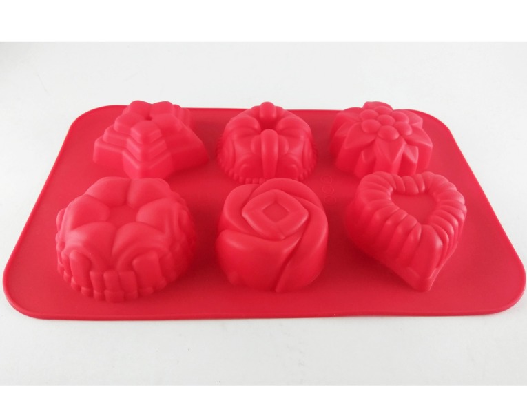 MOLDE SILICON FLORES 6 CAVIDADES