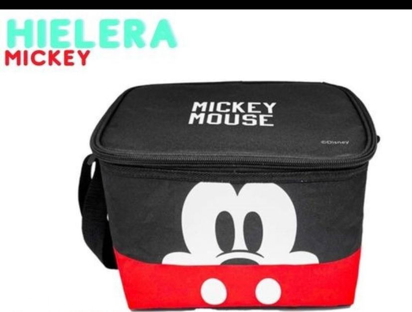 PIEZA HIELERA DE TELA MICKEY 24.5 X 17 X 17.5 CMS