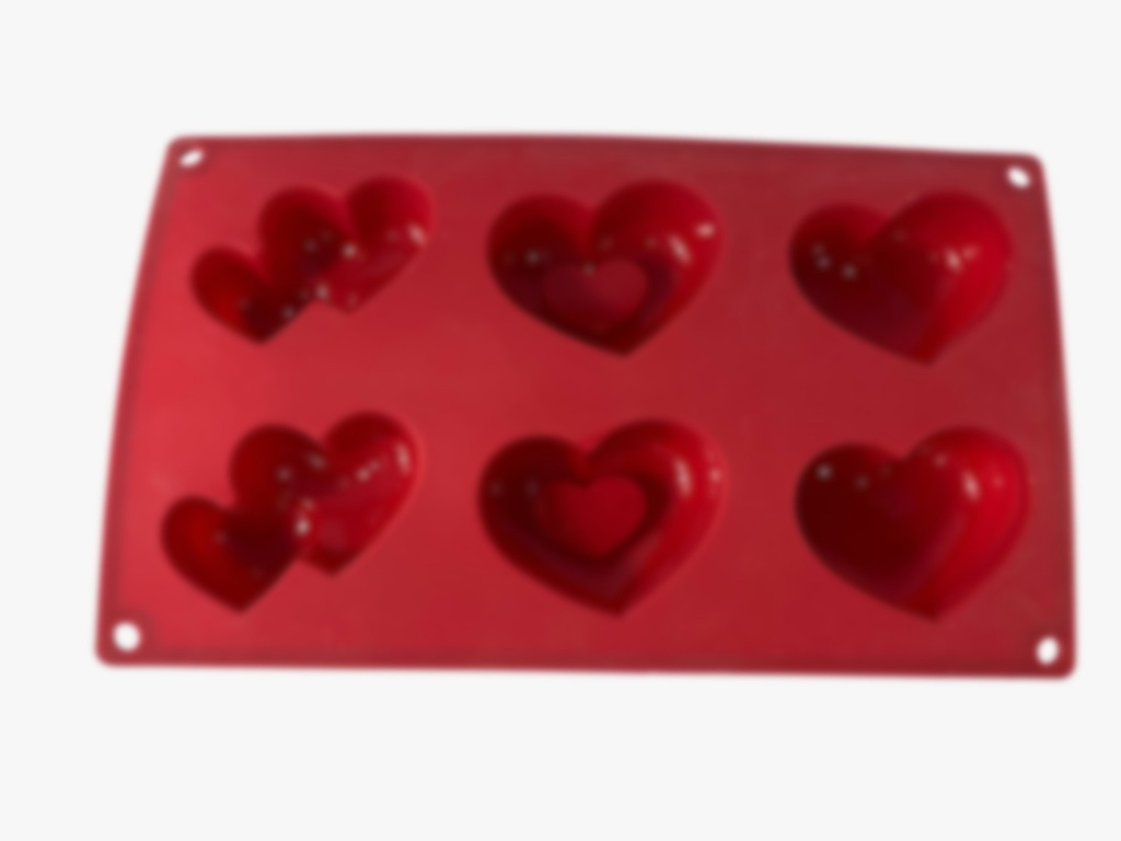 PIEZA MOLDE CORAZONES DE SILICON