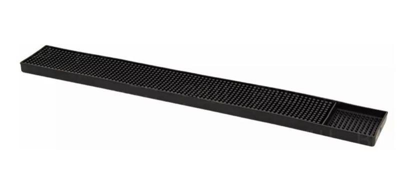 TAPETE PARA BAR DE PLASTICO, NEGRO 59.5X8X1.7 CM