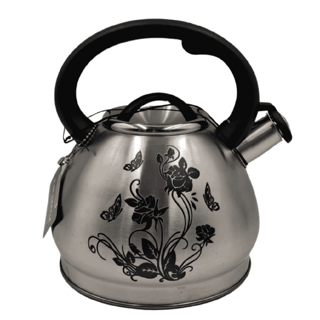 TETERA MAGIC COLOR ACERO INOXIDABLE 3.5 L CON CAJA FULL COLOR MODELO 18053 MARIPOSAS