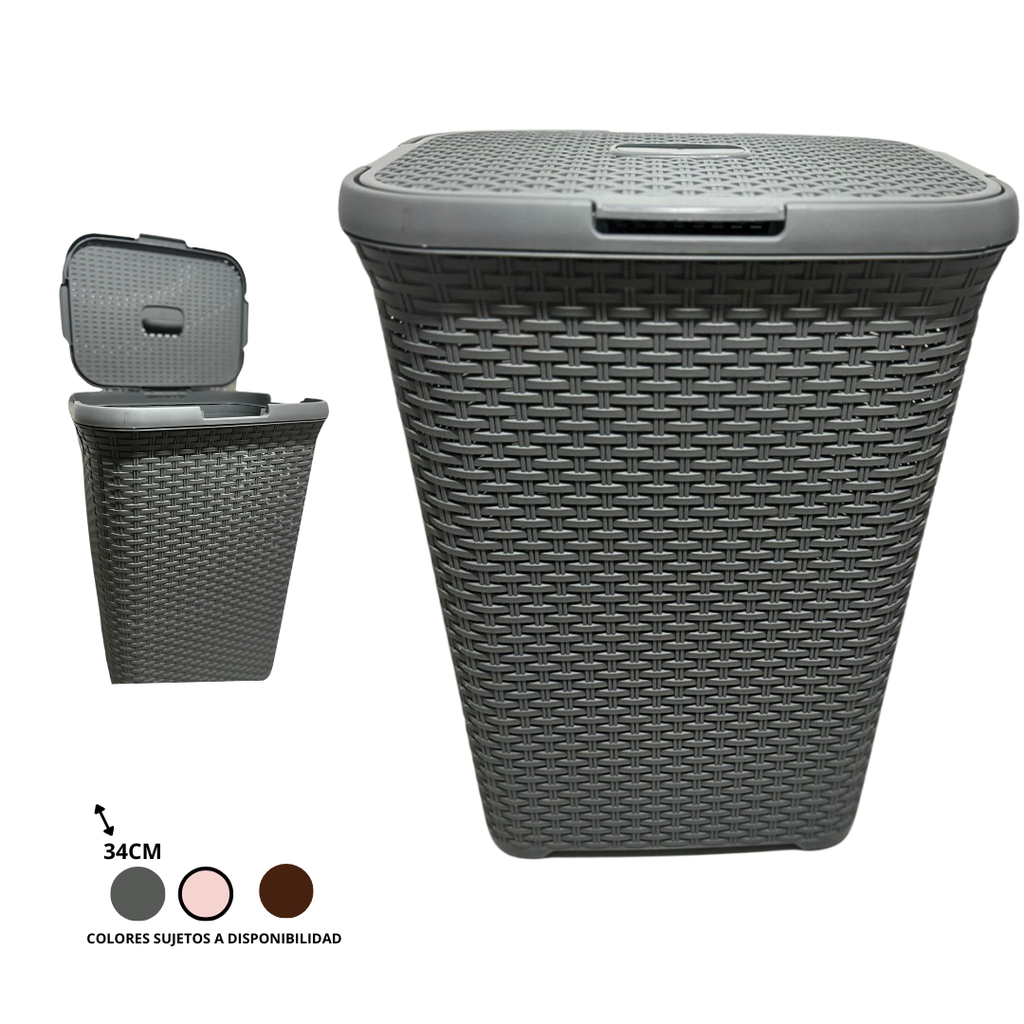 CESTO PARA ROPA MODELO HORUS 44CM X 34CM X 61 CM