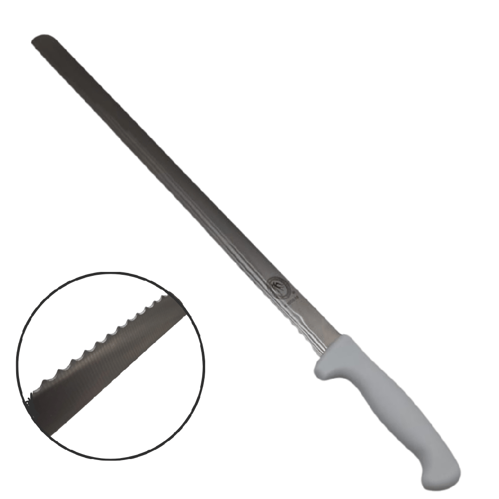 CUCHILLO DE COCINA PARA PAN EXTRALARGO 16"- 53 CM, ACERO INOXIDABLE.