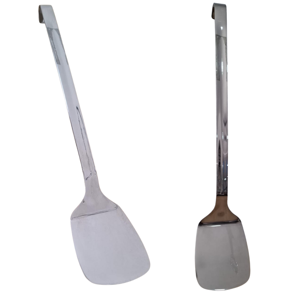 ESPATULA PARA PARRILLA DE ACERO INOXIDABLE 8 X 40 CM