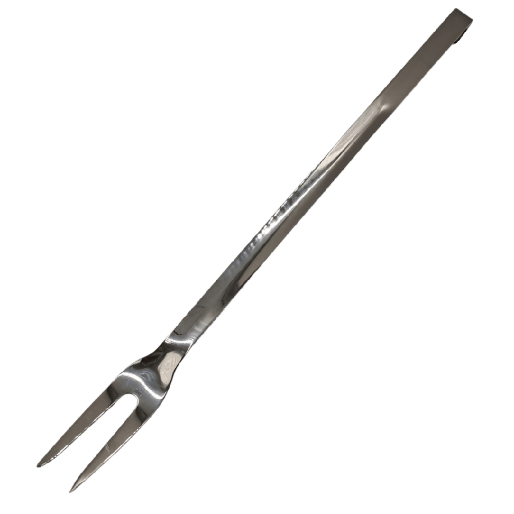 TENEDOR PARA CARNE DE ACERO INOXIDABLE 3 X 45.5 CM 