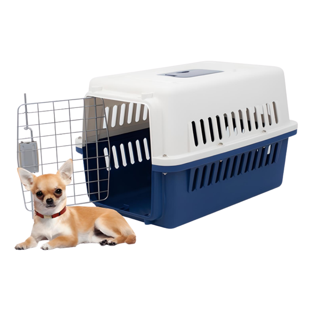 TRANSPORTADORA DE MASCOTAS DE PLASTICO MEDIANA DE 50 X 35 X 35 CM