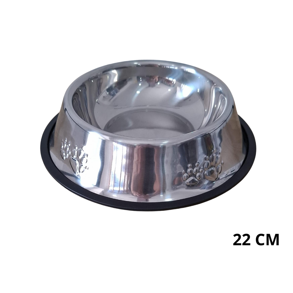 PLATO PARA MASCOTAS 22 CM ACERO INOXIDABLE