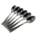 JUEGO CAFETERA DE 6 CUCHARA CAFETERA DE ACERO INOXIDABLE 15 X 3 CMS